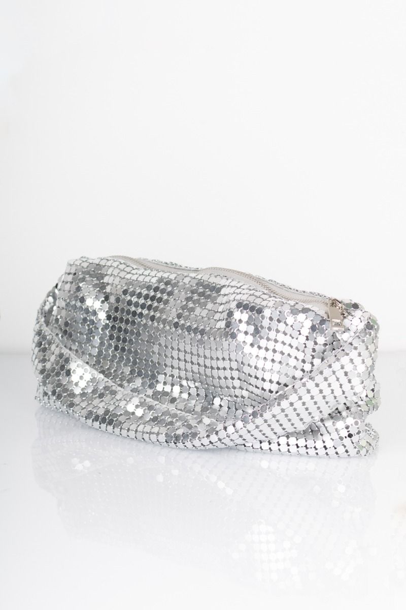 Pieces - Taske - PC Smilla Metal Shoulder Bag - Silver