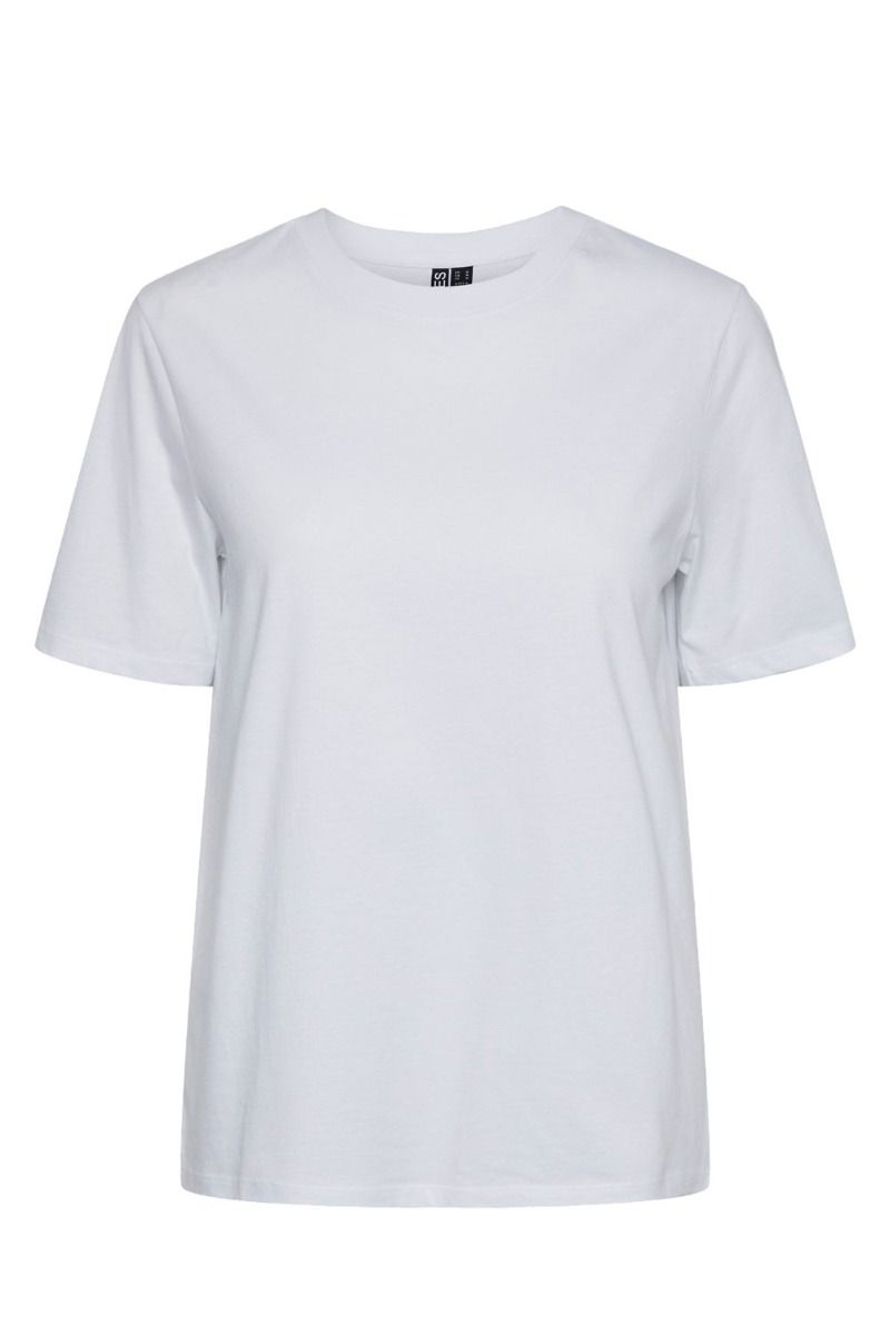 Pieces - T-shirt - PC Ria SS Solid Tee - Bright White