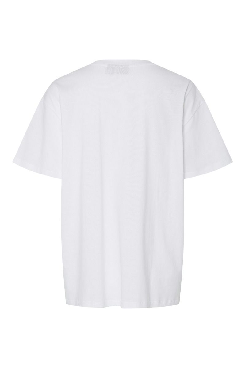 Pieces - T-shirt - Thea Ss Printed T-Shirt - Bright White