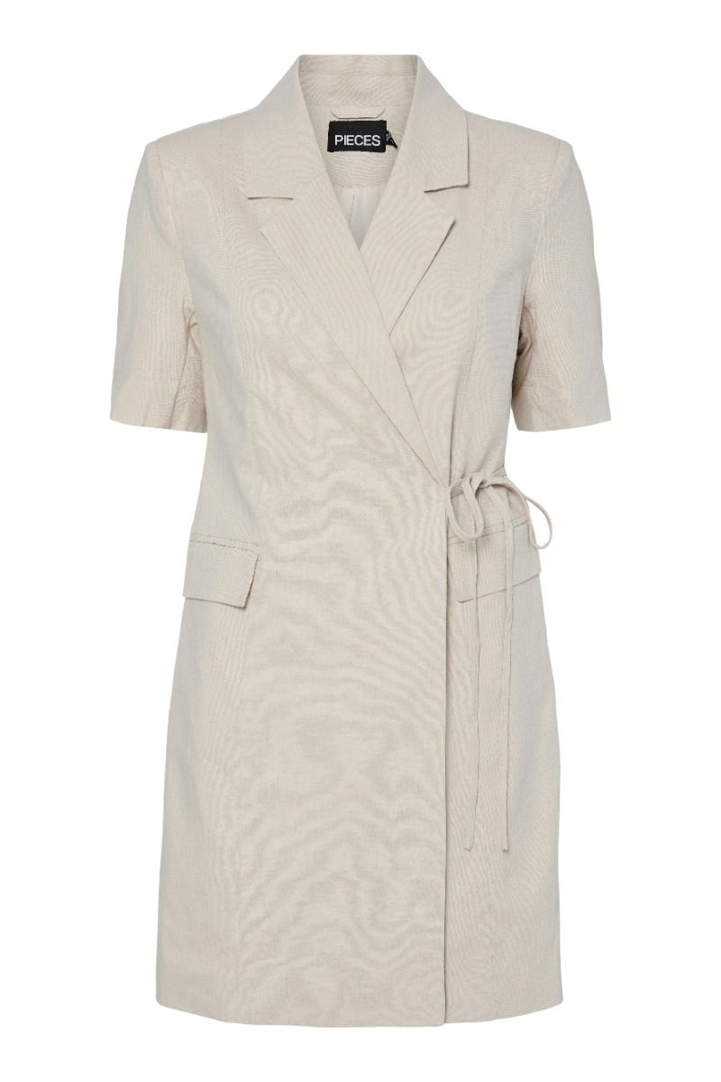 Pieces - Kjole - Tiki Blazer Dress - Silver Gray