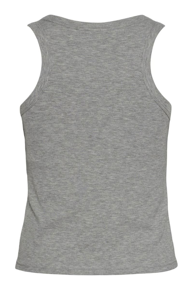 Pieces - Top - PC Anibi SL Bra Top - Light Grey Melange