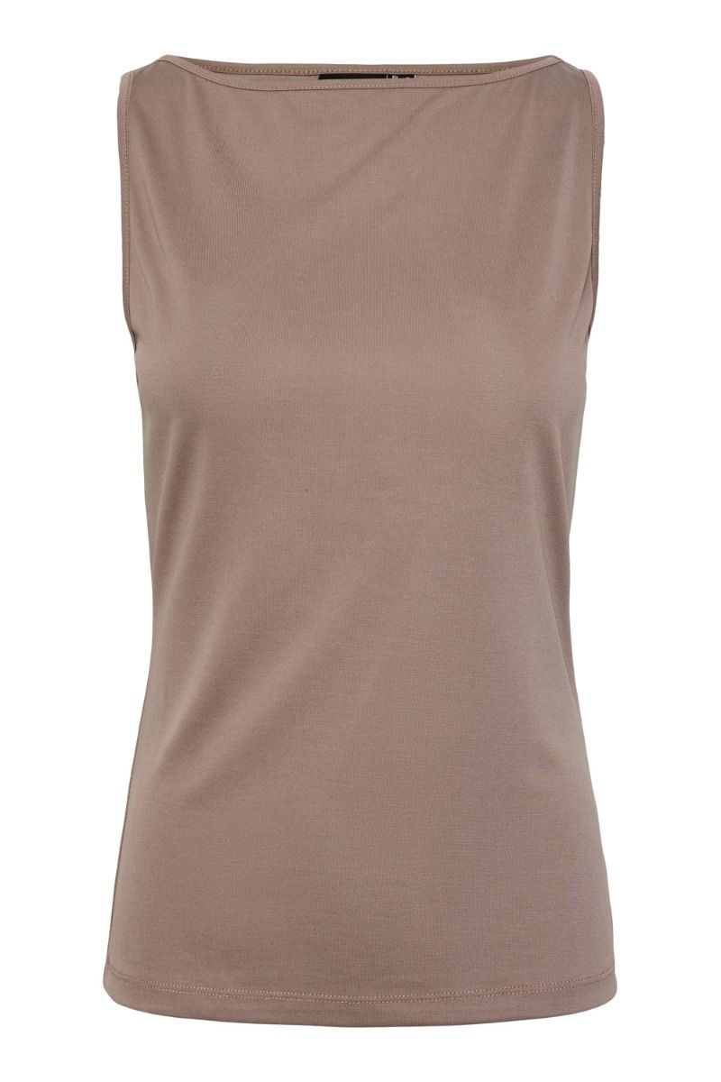 Pieces - Top - PC Anora Tank Top - Coca Mocha