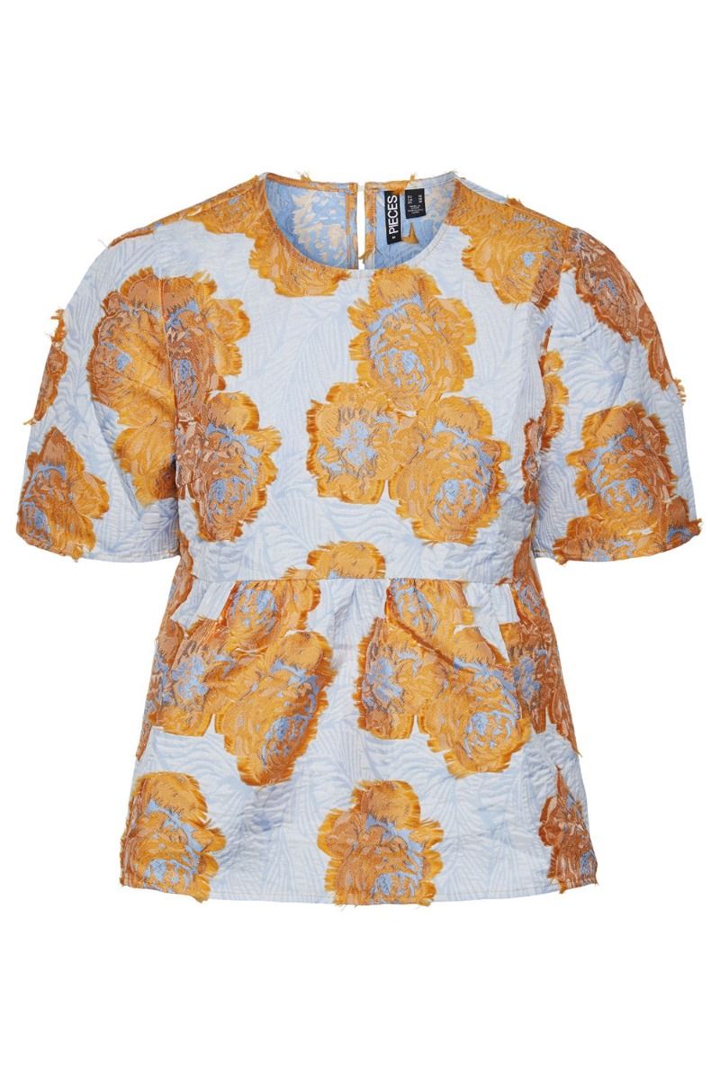 Pieces - Top - PC Flower 2/4 Top - Kentucky Blue