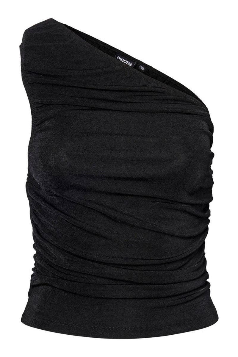 Pieces - Top - PC Jarissy One Shoulder Top - Black