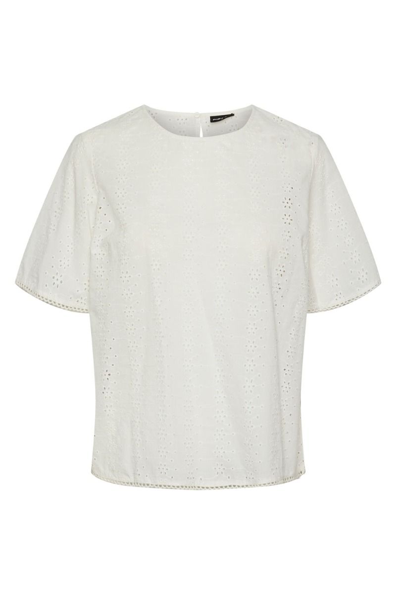 Pieces - Top - PC Killa Ss Top - Cloud Dancer