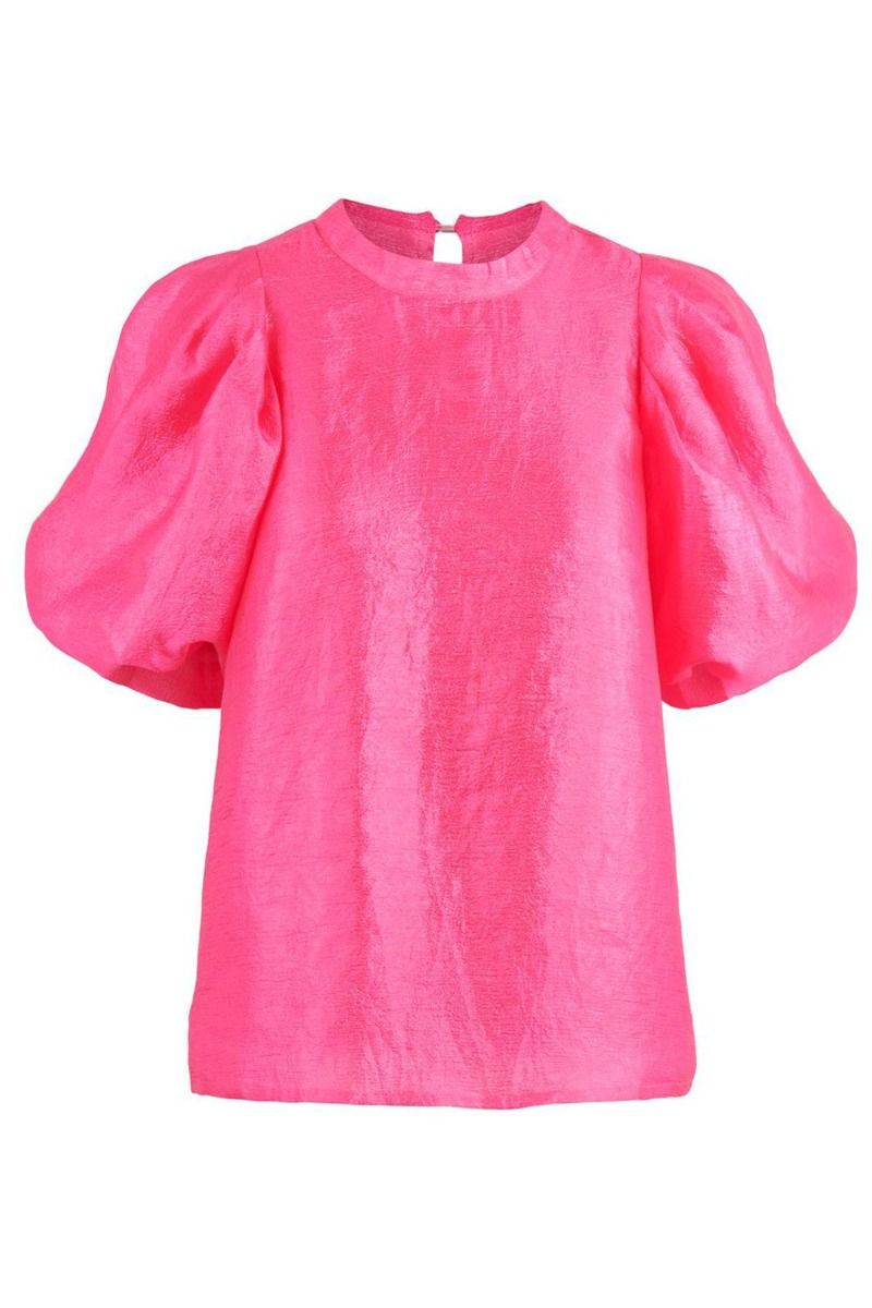 Pieces - Top - PC Mia 2/4 Top - Azalea Pink