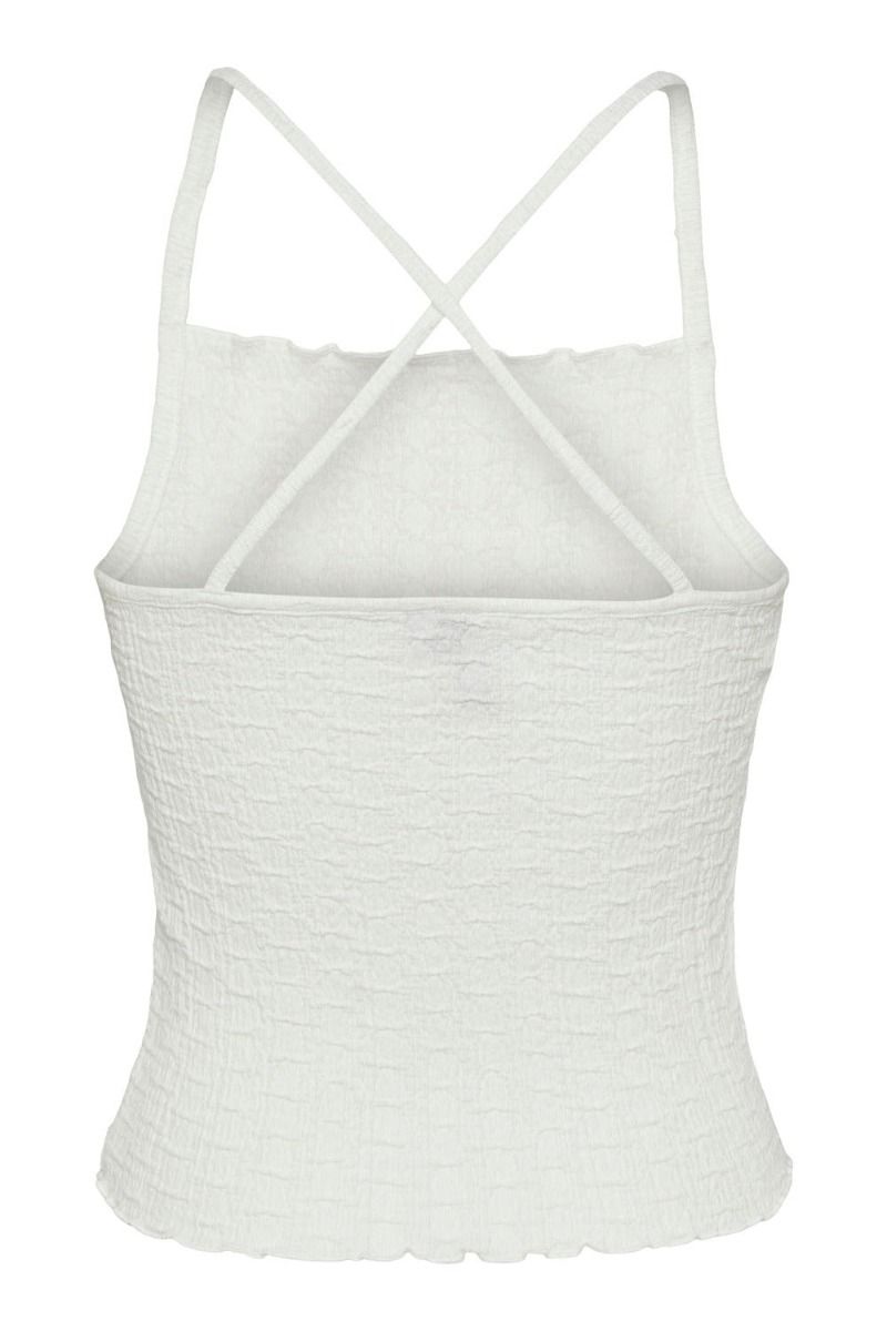 Pieces - Top - PC Milo SL Top - Bright White
