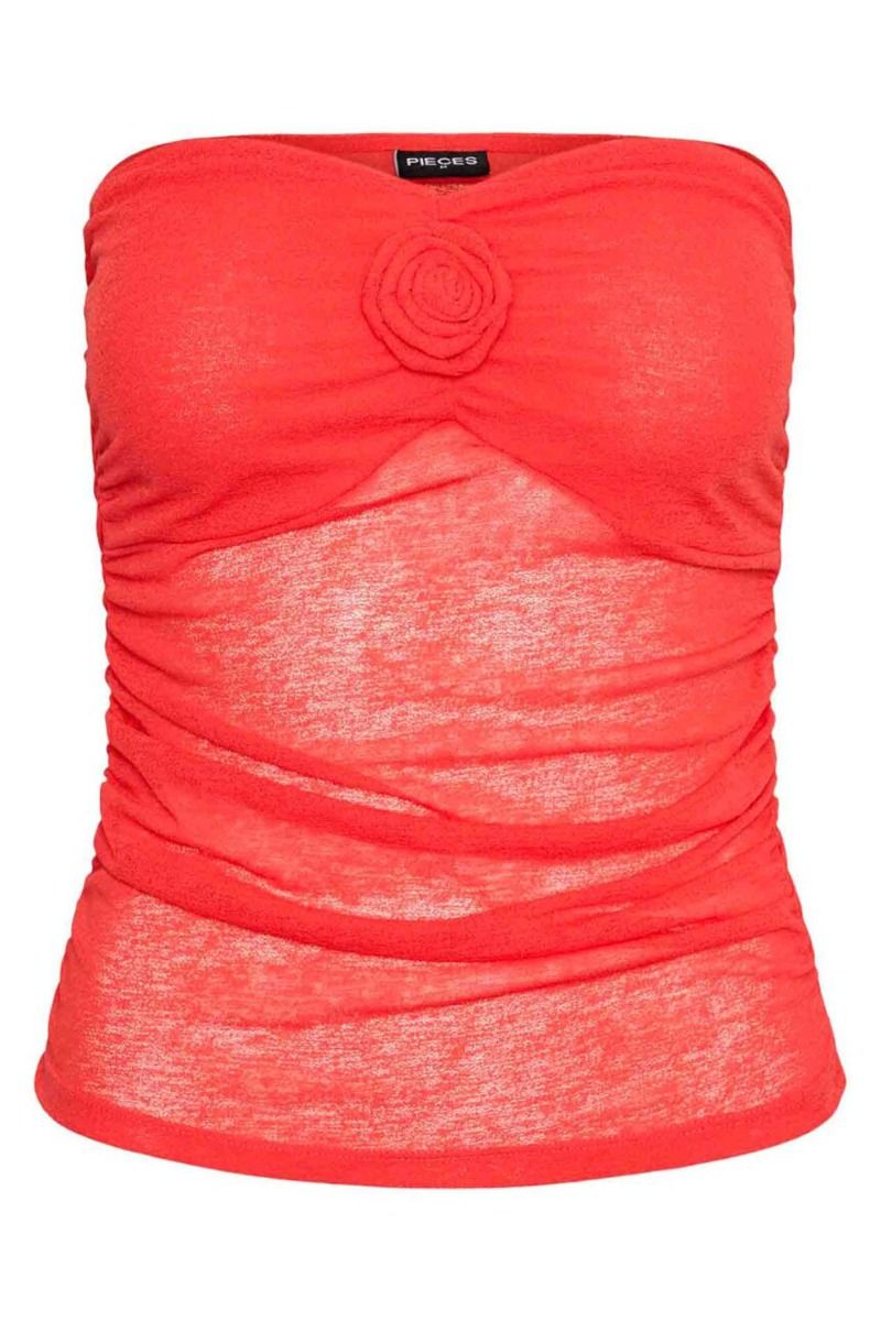 Pieces - Top - PC Olina Tube Top - Bittersweet