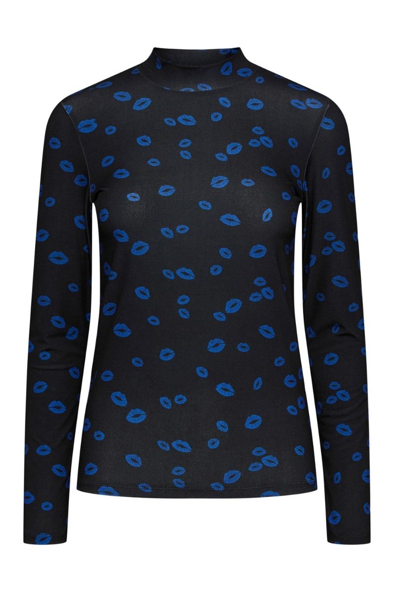 Pieces - Top - Sille LS Top - Blue Kiss - Ditte Estrup 