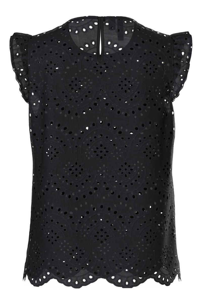 Pieces - Top - PC Vilde SL Top - Black