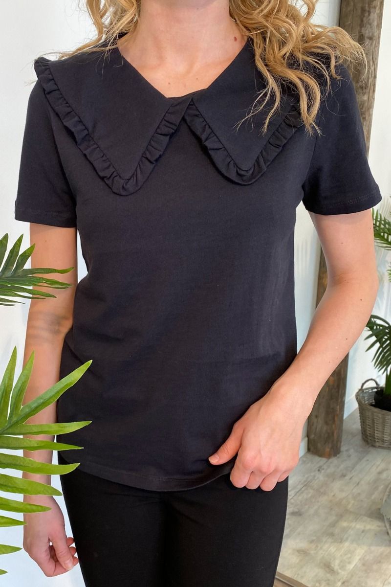 Pieces - T-shirt - PC Anika SS Tee - Black