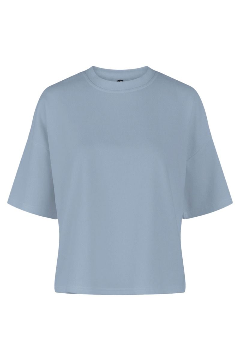 Pieces - T-shirt - PC Chilli Summer 2/4 Loose Sweat - Blue Fog