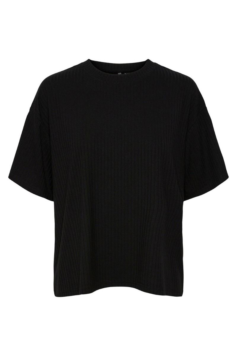 Pieces - T-shirt - PC Kylie SS Oversized Tee - Black