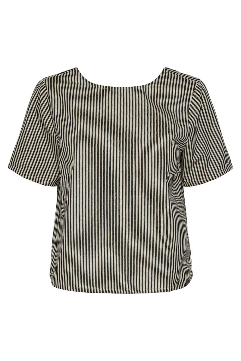 Pieces - T-shirt - PC Macy SS Top - Cloud Cream