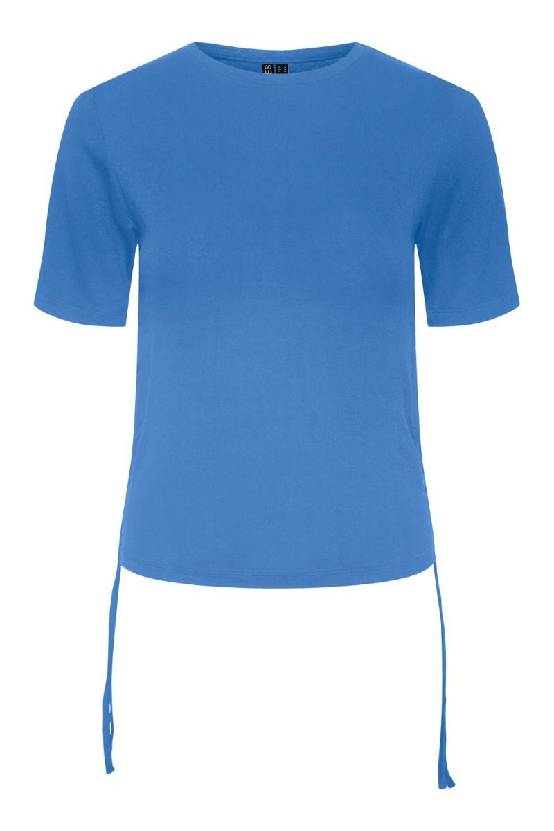Pieces - T-shirt - Pcneora SS String Top - Marina