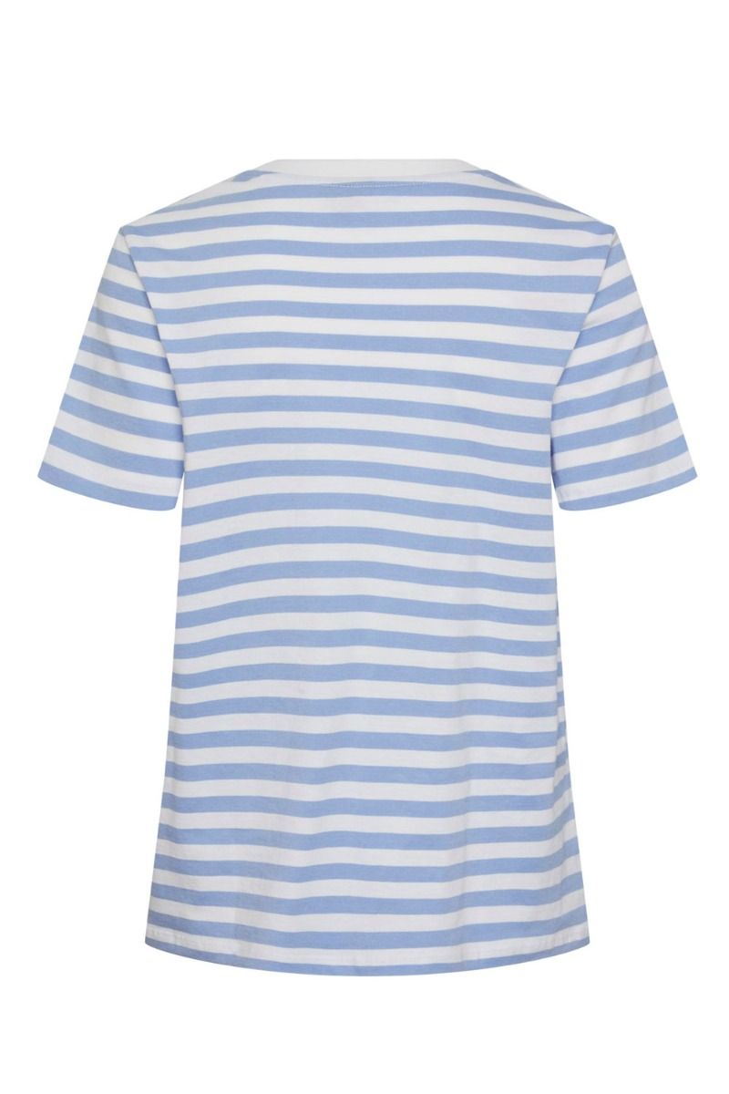 Pieces - T-shirt - PC Ria SS Tee Stripes - Hydrangea