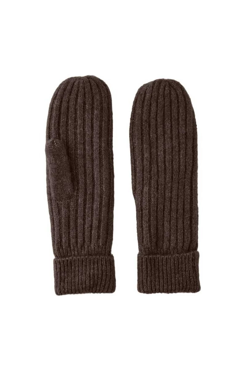 Pieces - Vanter - PC Jeslin Wool Mittens - Chicory Coffee