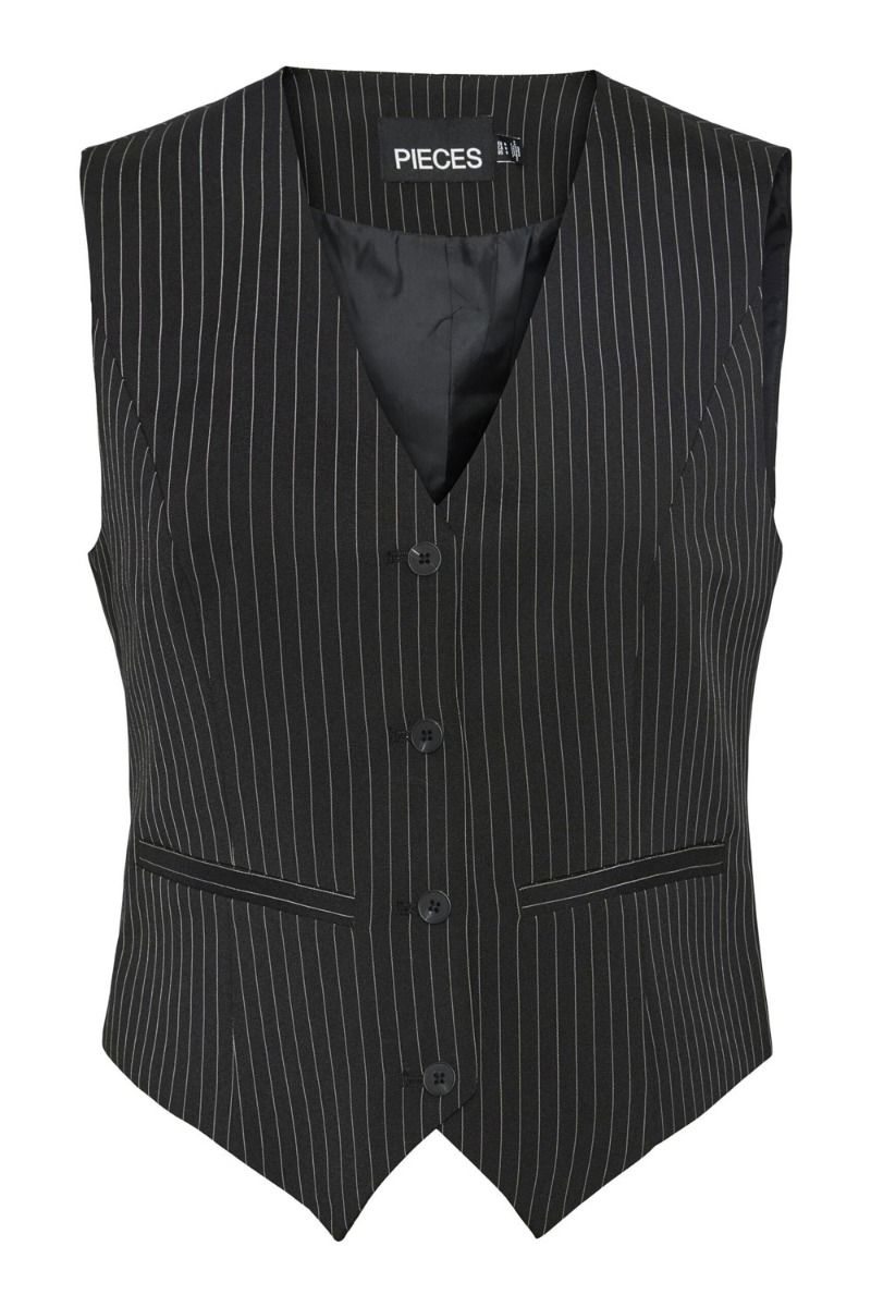 Pieces - Vest - Pcdidi Tailored Vest - Black