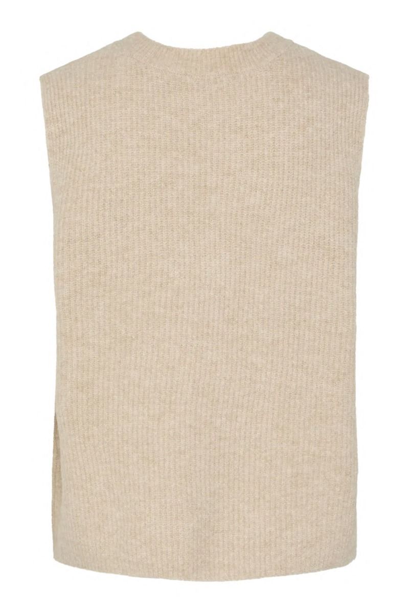 Pieces - Vest - Pc Silly Sl Reversible Tie Vest Noos Exp - White Pepper