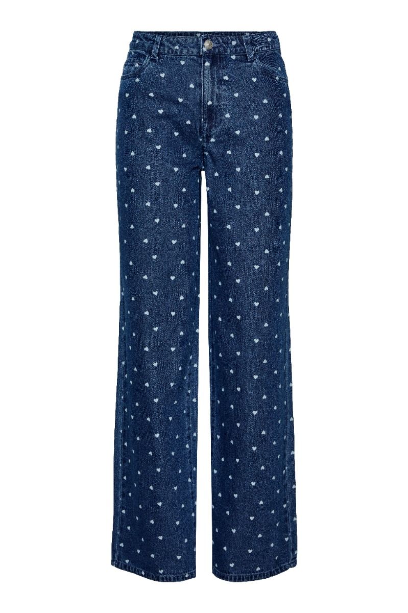 Pieces - Jeans - PC Nea Hw Wide Jeans - Medium Blue Denim