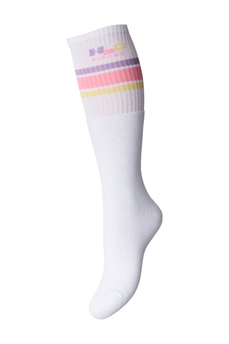 Pieces x H2O - Strømper - PC Mixtape Tube Sock H2O - Bright White