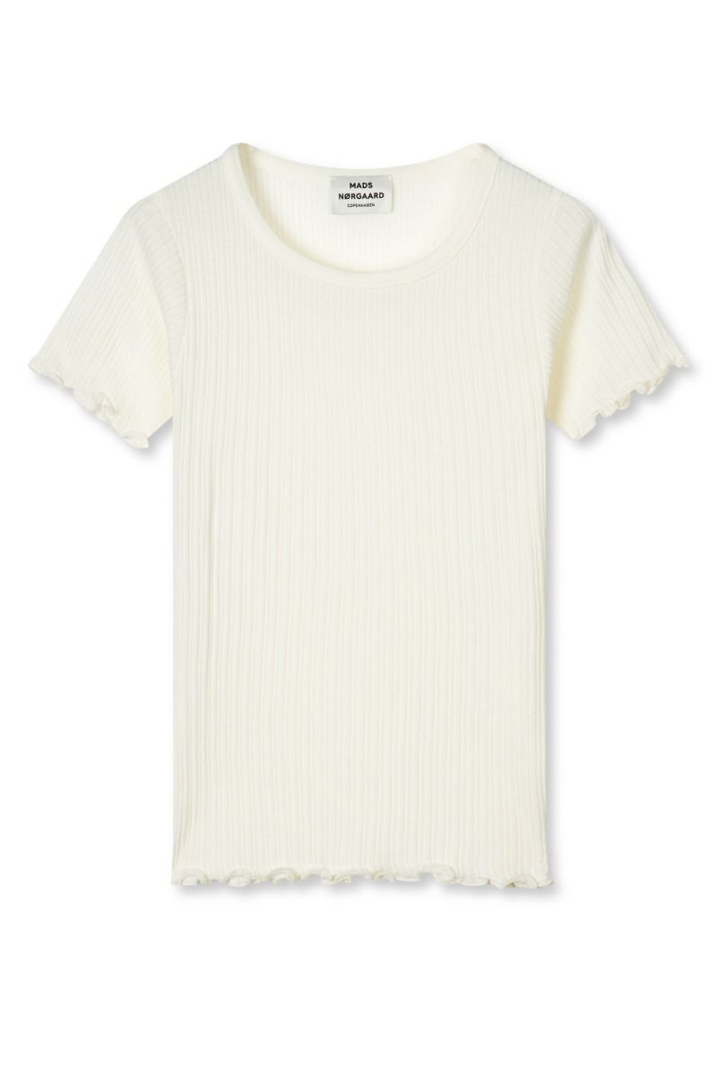 Mads Nørgaard - T-shirt - Pointella Trixy Tee - Vanilla Ice