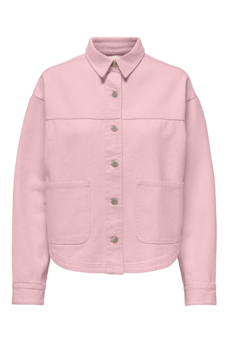 JDY - Skjorte - JDYNoma L/S Shacket Dia - Chalk Pink