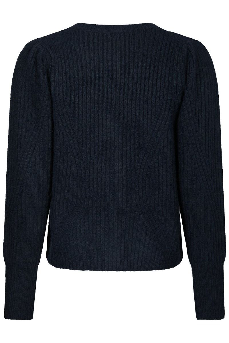 Neo Noir - Cardigan - Puli Knit Cardigan - Navy