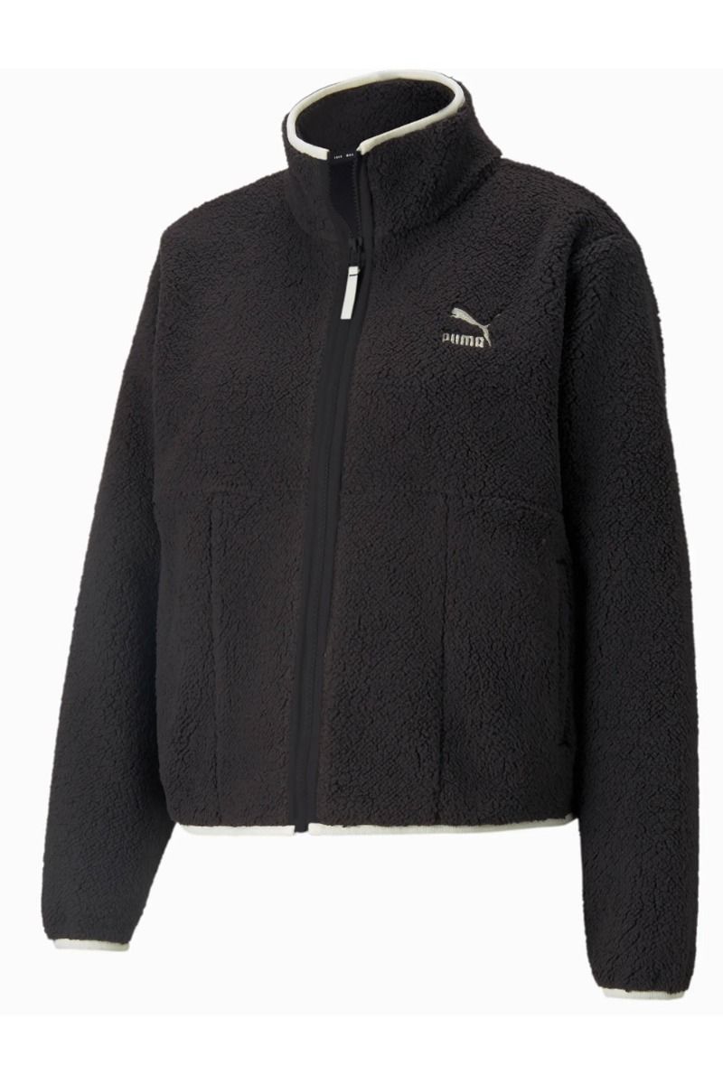 Puma - Jakke - CLSX Sherpa Track Jacket - Black