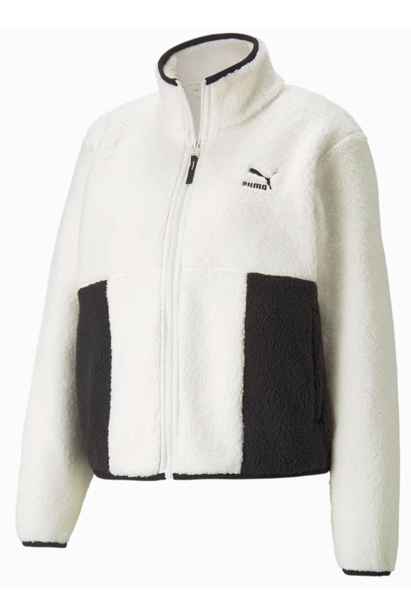 Puma - Jakke - CLSX Sherpa Track Jacket - White
