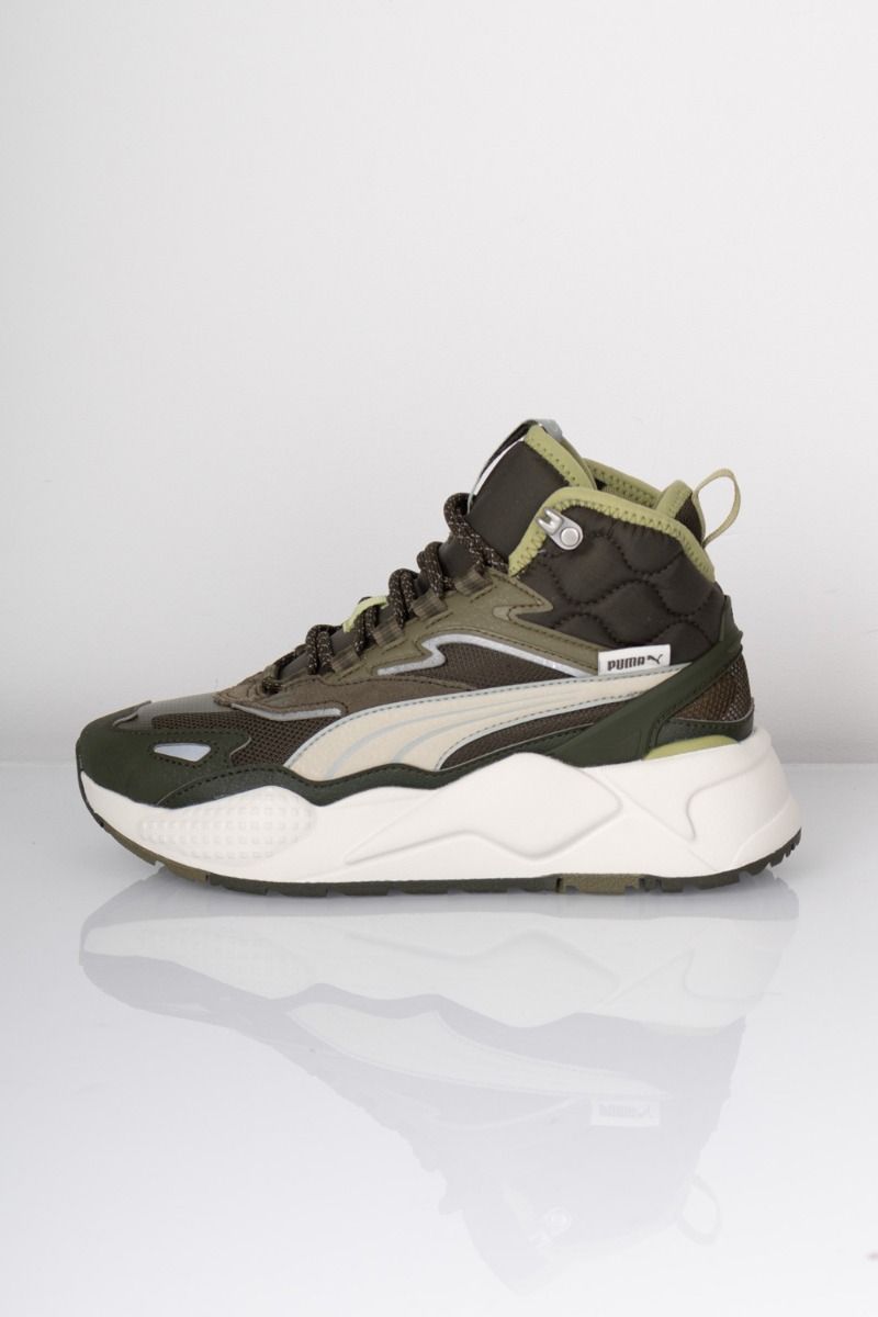 Puma - Sko - RS-X Hi - Gray Dark Olive/Vapor Gray