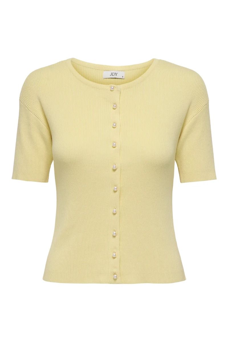 JDY - Strik - Gaby 2/4 O-Neck Pearl Cardigan Knit - Double Cream