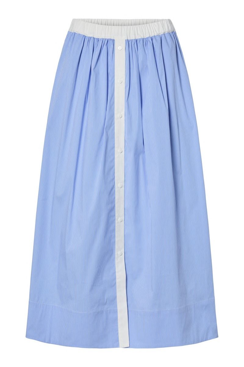 Y.A.S - Nederdel - Abri Hw Long Skirt - Vista Blue