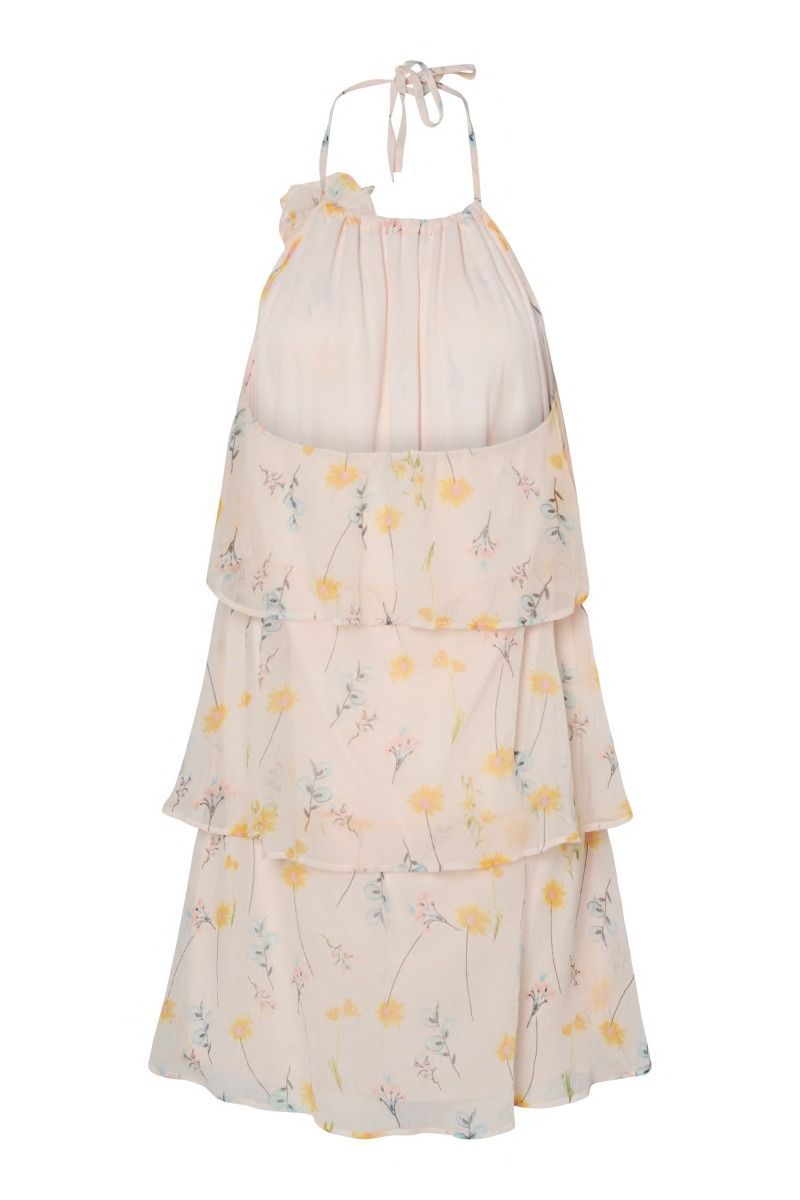 Pieces - Kjole - Clara Sl Short Layred Dress - Barely Pink