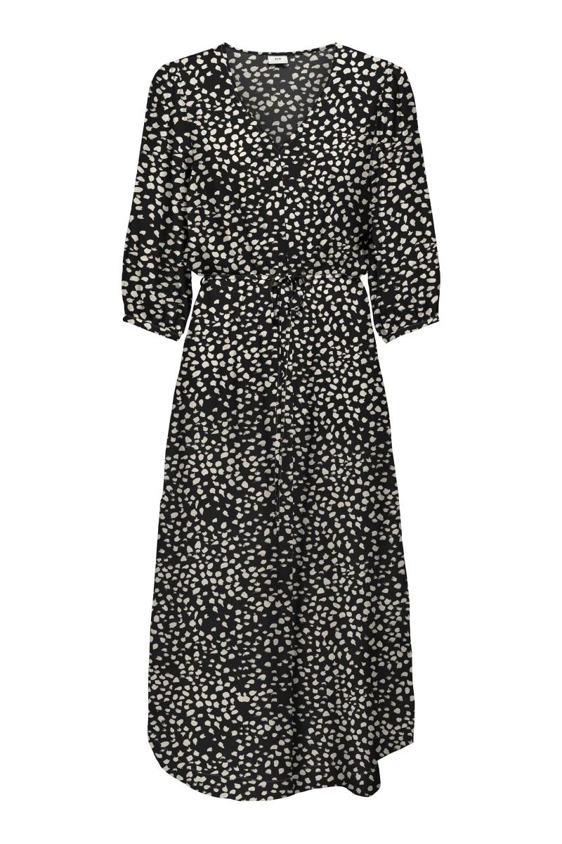 JDY - Kjole - Troya Life 3/4 Midi Dress - Black