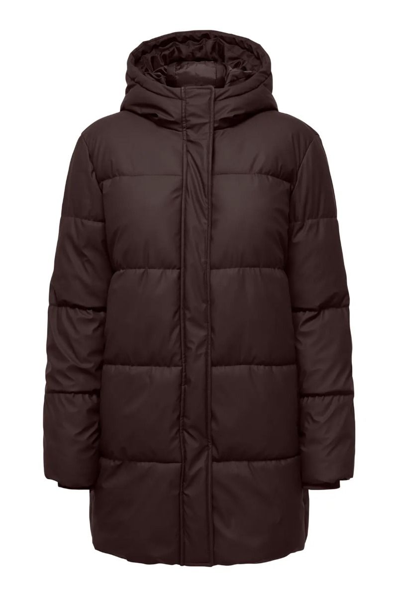 JDY - Jakke - Kamma Water Rep Puffer - Chocolate Torte (Levering midt august)