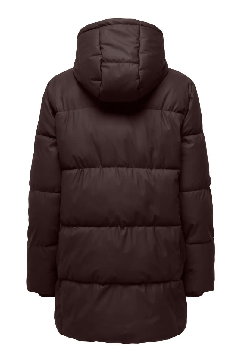 JDY - Jakke - Kamma Water Rep Puffer - Chocolate Torte (Levering midt august)