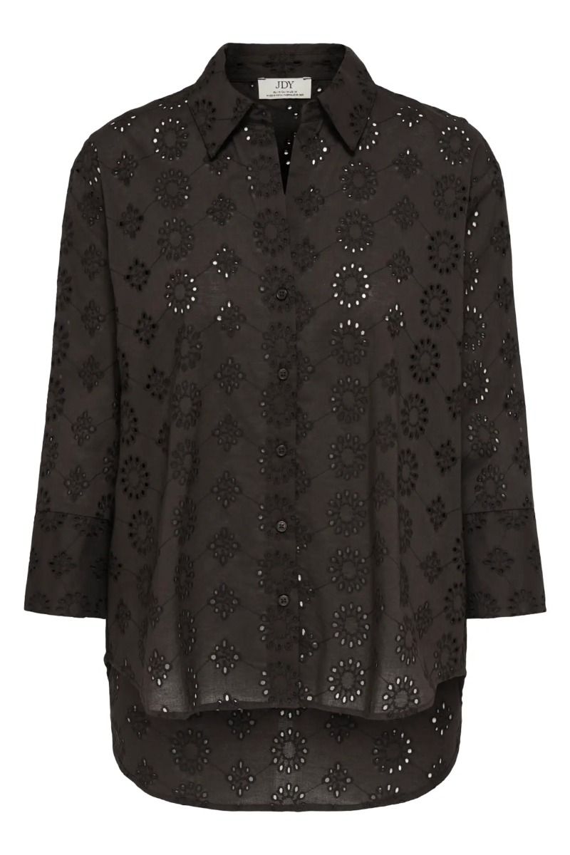 JDY - Skjorte - Jdytallie 3/4 Long Shirt - Chocolate Torte 