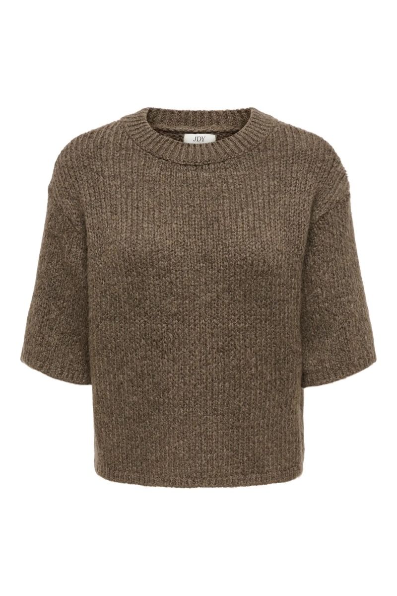 JDY - T-shirt - Linea s/s Pullover O-Neck - Shitake