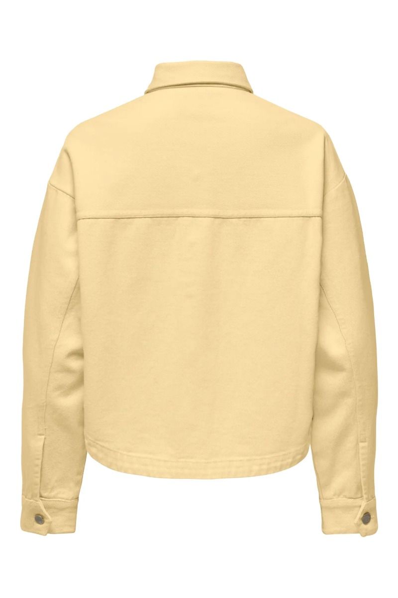 JDY - Skjorte - JDYNoma L/S SHacket Dia - Double Cream