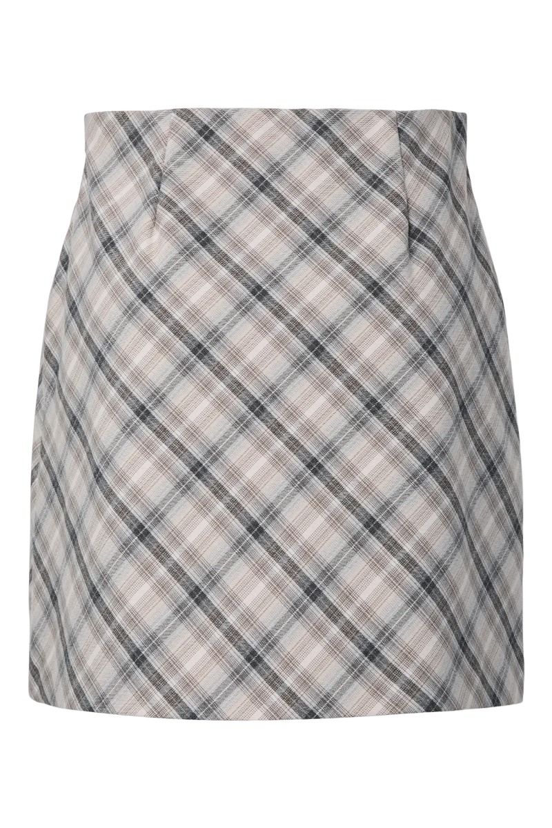 YAS - Nederdel - Chiro HW Skirt - Dark Grey Grey mix (Levering midt august)