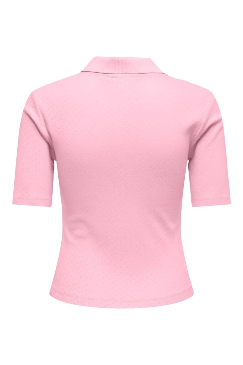 JDY - T-shirt - Salsa S/S Polo Top - Fairy Tale/Mini May