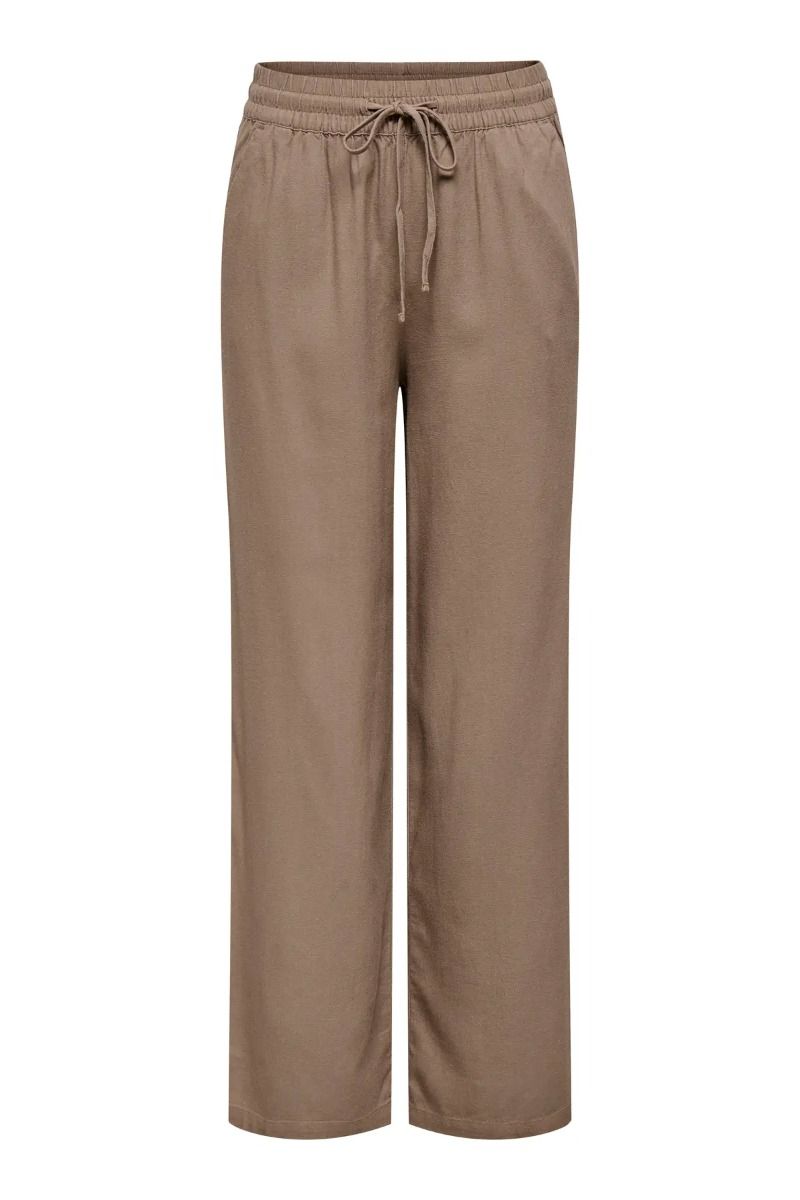 JDY - Bukser - Say HW Linen Wide Pant - Caribou