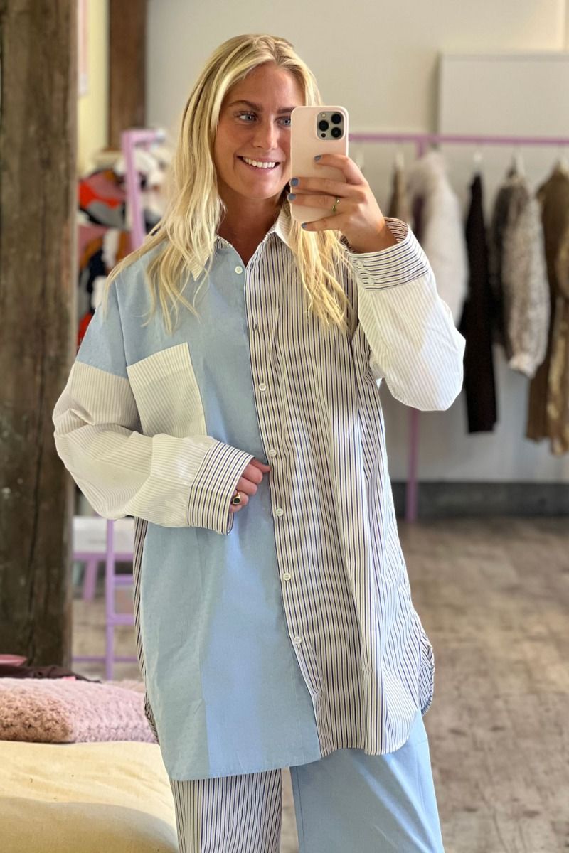 Résumé - Skjorte - PJ Shirt - Multi Blue