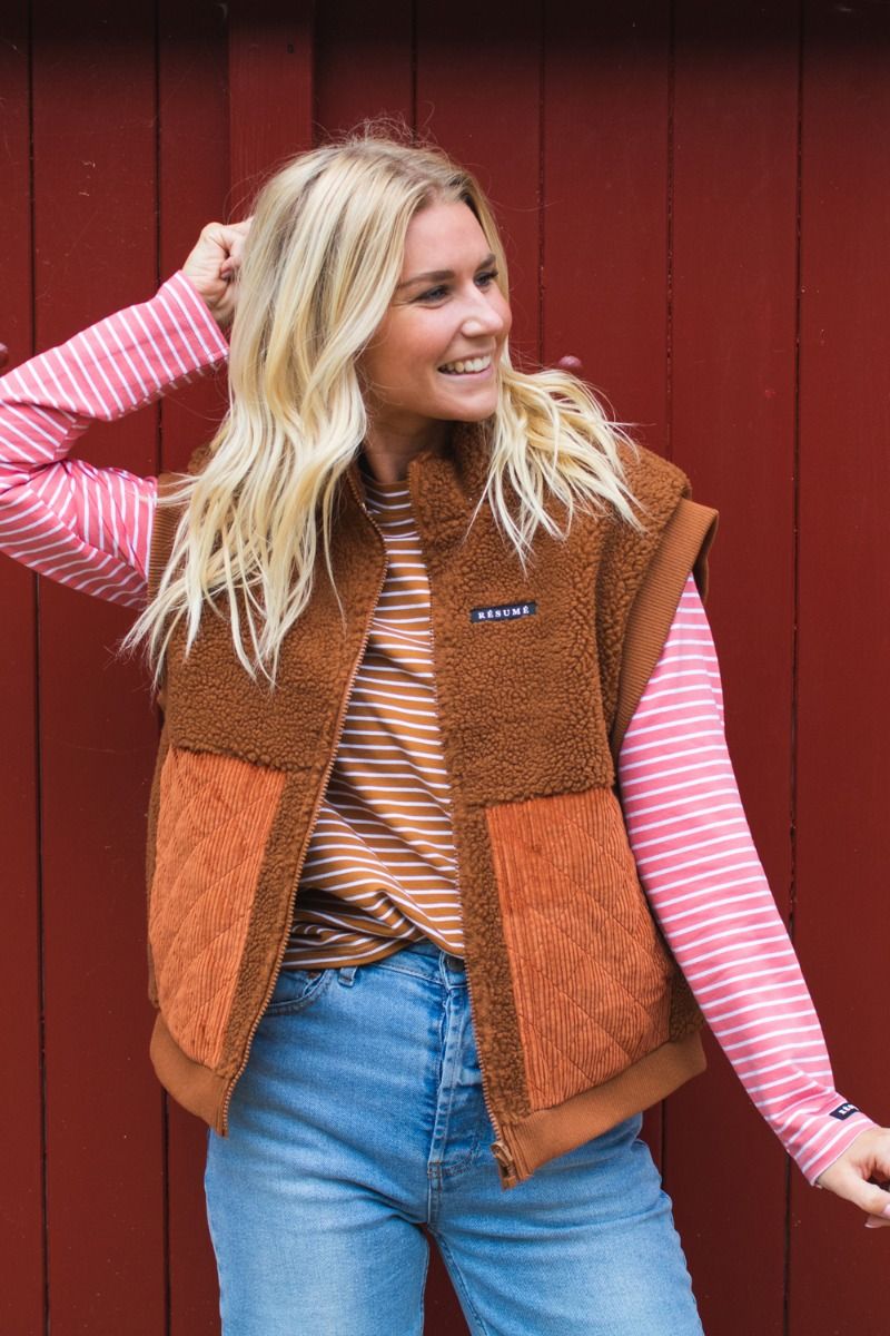 Résumé - Vest - Gerta - RS Vest - Brown