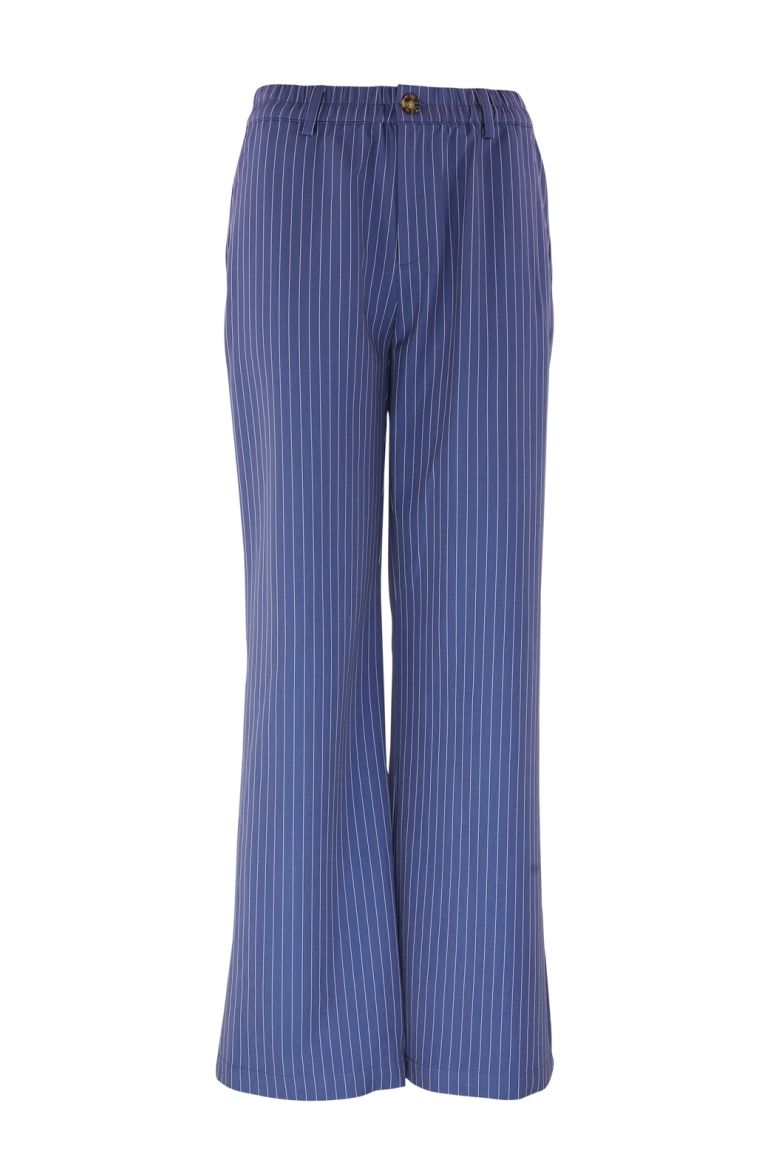 Continue - Bukser - Roberta Stripe - Blue Stripe