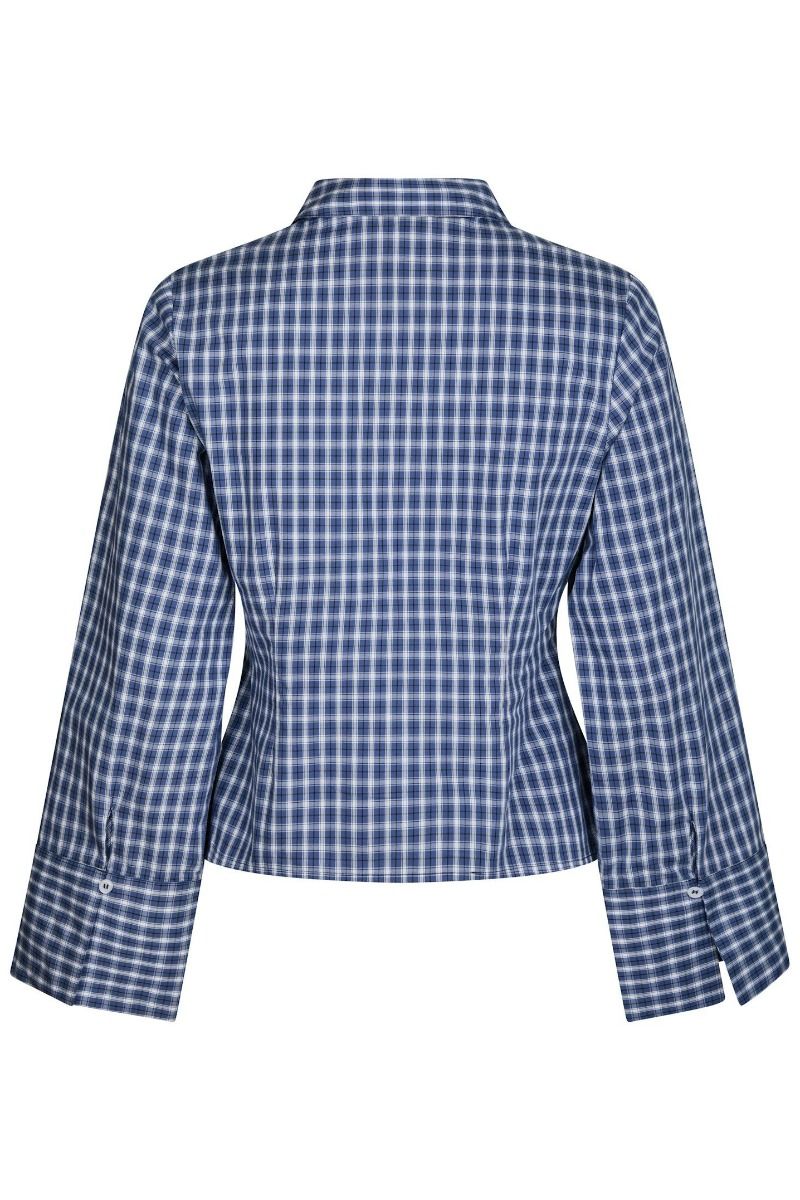 Neo Noir - Skjorte - Rosa Check Shirt - Dark Blue