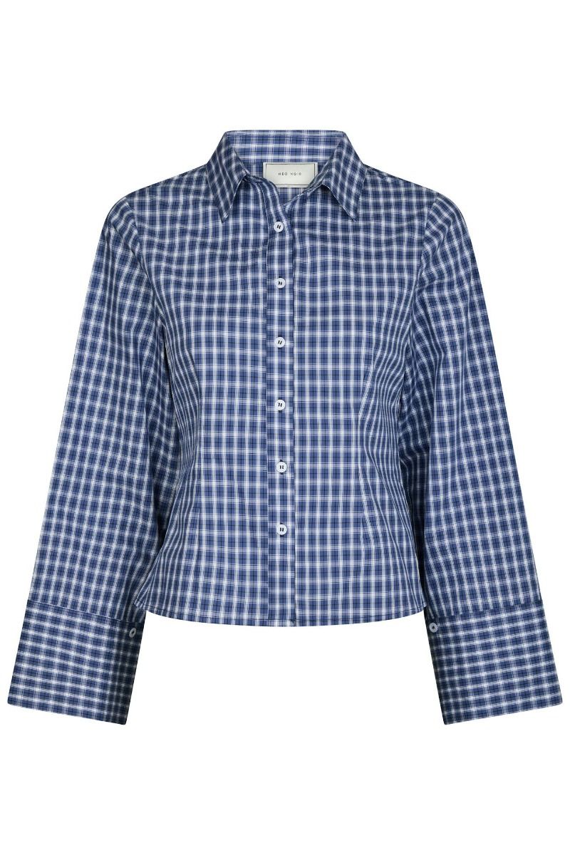 Neo Noir - Skjorte - Rosa Check Shirt - Dark Blue