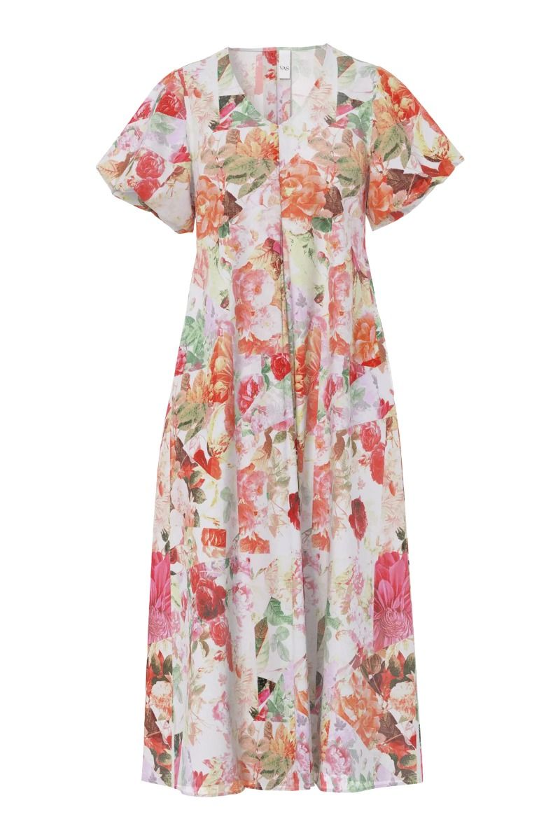 Y.A.S - Kjole - Rosalla 2/4 Long Dress S. - Pristine Rosalla print (Levering midt april)