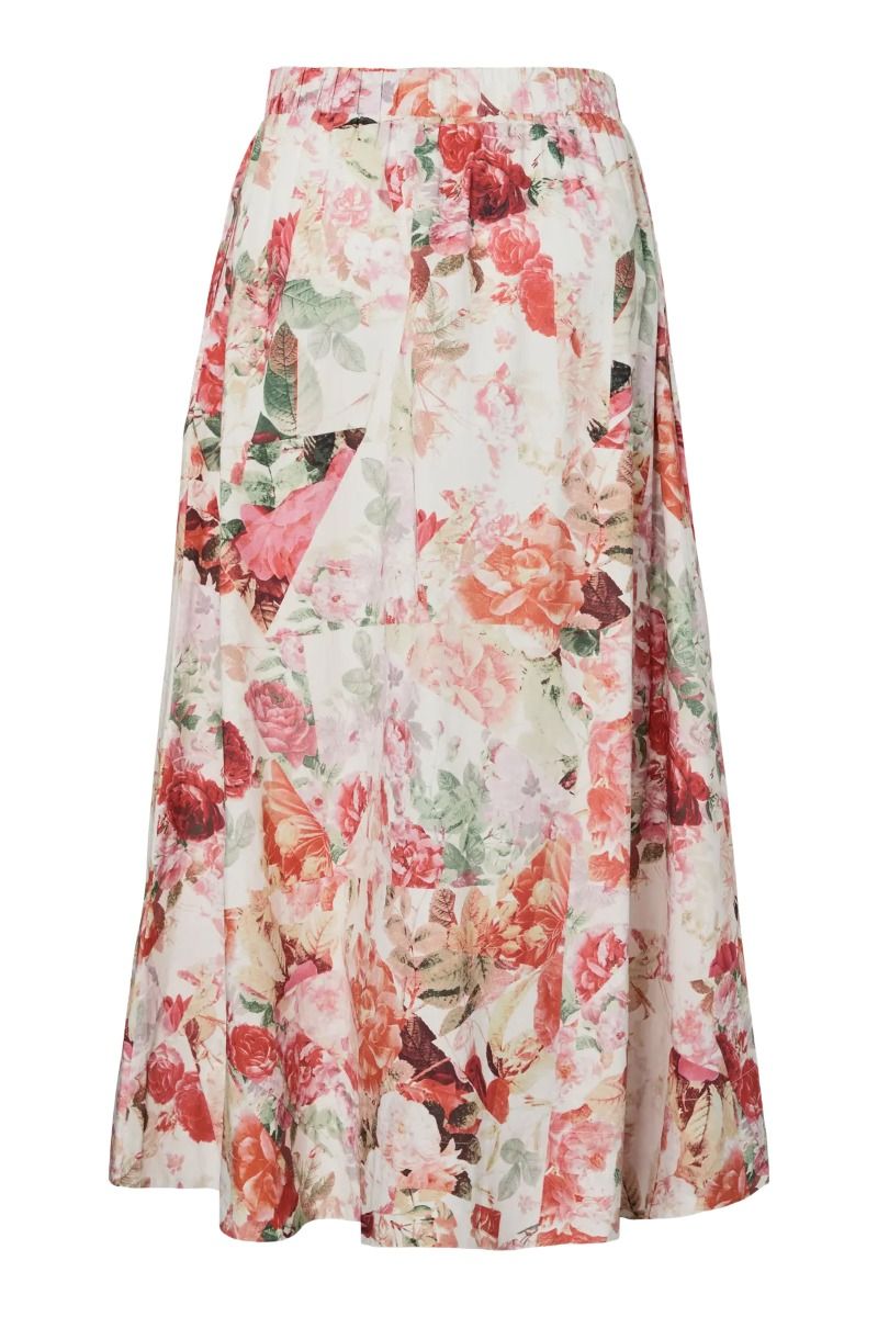 YAS - Nederdel - Rosalla HW Long Skirt S. - Pristine Rosalla Print (Levering midt april)